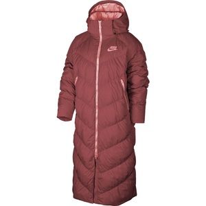 Nike NSW Long Down Fill Parka - Burgundy